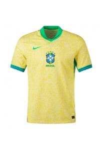 Fotbalové Dres Brazílie Domácí Oblečení Copa America 2024 Krátký Rukáv